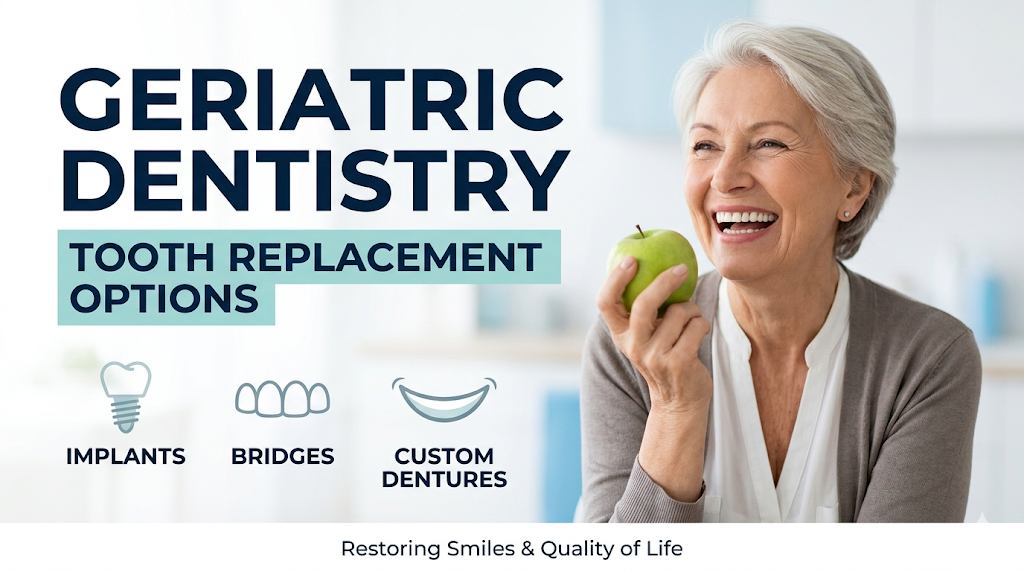 Senior patient discussing dental implant and denture treatment options at a Chandigarh dental clinic